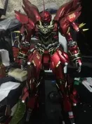 限時下殺高高偽電鍍噴塗版MG新安州，已經噴漆上色完畢，采用了偽電鍍紅