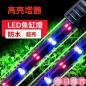 古書堂 魚缸燈led 防水七彩變色燈 水族箱照明燈 潛水龍魚燈 增艷超亮LED 水草燈 魚缸氣泡燈