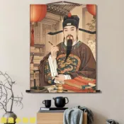 🔥台灣出貨🔥文昌帝君文曲星魁星點鬥中高考金榜題名卷軸畫書房裝飾畫掛畫高清 媽祖 關聖帝君 財神爺 文昌帝君 招財