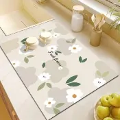 【巴芙洛】神奇 第五代高份子皮革吸水防油硅藻土瀝水墊(流理台吸水墊/廚房瀝水墊/防滑桌墊/餐墊/地墊)
