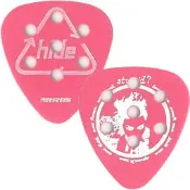 Fernandes hide 粉紅 打洞 吉他Pick  X Japan吉他手