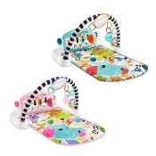 【Fisher price 費雪】可愛動物鋼琴健身器/健力架/健身架/遊戲地墊(2色任選)