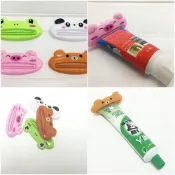 (店+)台灣現貨 卡通手動擠牙膏器 化妝品洗面奶擠壓器 可愛貓咪擠牙膏神器 創意家居 提升幸福感的小物