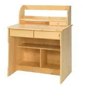 AS DESIGN 雅司家具-露特松木實木3尺二抽書桌-96*56*105cm