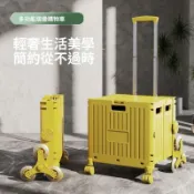台灣出貨 折疊購物車 菜籃車 購物車 買菜車 買菜推車 買菜拉車可摺疊快遞便攜摺疊購物車擺攤小推車家用拉桿露營拖車