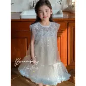 ✨現貨在台✨畢業禮服 蝴蝶結 白紗 蛋糕裙 蓬裙 公主裙 禮服 婚紗 洋裝 冰雪奇緣 艾莎公主❤️花童 生日 see