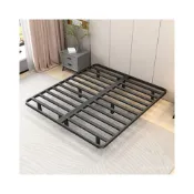 (店+)免運 簡易組裝#懸浮床 懸浮床現代簡約無床頭日式極簡靜音雙人床全鋼排骨架主臥鐵藝床架 鐵架床 排骨架 3尺床 5尺床