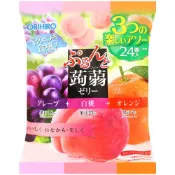 ORIHIRO 蒟蒻果凍[葡萄&白桃&橘子] (480g)