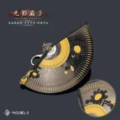 『 功夫扇』燕雲十六聲周邊 無影鐵扇子金屬武器模型合金小兵器手辦玩具掛件 防身功夫扇 不鏽鋼折扇 折扇