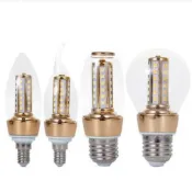 風鈴草百貨 【多電壓支援】LED燈泡 E12 E14 E27 E26 螺口 玻璃吊燈 蟠蠟燭燈飾 小螺口