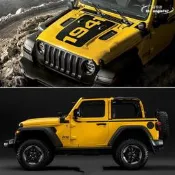 【好康免運】適用於吉普JEEP新牧馬人改裝飾車貼拉花1941專用機蓋貼紙車身彩條