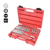 (店+)*韋恩工具* 1/4 2分 44件 六角 套筒組 高扭力 2分套筒組 公制 英制 長套筒 短套筒 K21044