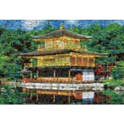 M81-520 迷你1000片日本進口拼圖 日本京都世界文化遺產  鹿苑寺 金閣寺 蒙太奇 馬賽克