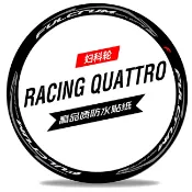 協貿國際日用品生活12館 婦科輪racing quattro db富克隆輪組貼紙公路車碳刀圈r3