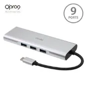 @電子街3C特賣會@全新 Opro9 USB-C 9埠 帶線多功能轉接器