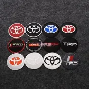 台灣現貨TOYOTA 豐田 輪圈貼標 鋁圈蓋貼 方向盤鋁貼 TRD RAV4 altis 改裝 輪圈中心蓋貼標 56mm