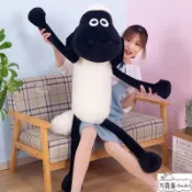 👏限時下殺🌸 笑笑羊 笑笑羊娃娃 笑笑羊玩偶 可愛小羊肖恩羊公仔床上玩偶女生抱枕會高顔值熊貓兒童