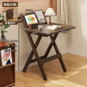 折疊桌 床邊書桌子 電腦桌 小戶型出租屋移動寫字臺 免安裝折疊桌50CM