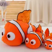 全球選品1館 生活百貨 卡通小丑魚毛絨玩具小黃魚公仔海洋館玩偶布娃娃金魚抱枕