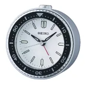 大高雄鐘錶城 seiko SK037 精工鐘 (QHE184J) 白水鬼滑動式鬧鐘 / 9.5*4.5cm｜樂天領券現折★全館特惠中★指定刷卡回饋10%