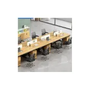 (店+)工廠直銷 免運下殺職員辦公桌員工電腦桌椅組閤屏風隔斷工作位卡座單人2/4/6/8人位書桌 會議桌 洽談桌 書桌 電腦桌
