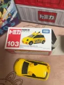 TOMICA/多美卡合金tomica多美卡紅白盒103號車寶可夢PIKACHU CAR 皮卡丘pokemon瑕疵大處