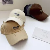 (店+)【FEE BABY】1768刺繡英文字母破洞深頂棒球帽 可調節 鴨舌帽 老帽 帽子女 防曬帽 韓系棒球帽 帽子 運動 咖啡色,可調節 灰色,可調節 藏青色,可調節 米白色,可調節 黑色,可調節 卡其色,可調節