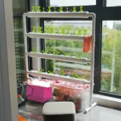 吉宅良品 立式無土栽培種植設備 陽臺自動澆灌水培種菜機 立體水耕花架促銷