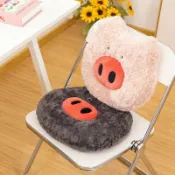 全球選品1館 生活百貨 創意甜甜圈小豬鼻子抱枕毛絨玩具沙發異形靠墊可愛小豬坐墊可