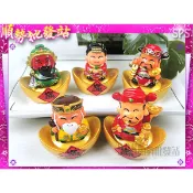 【順勢小站】T1-7133金元寶眾神擺飾 金元寶 Q版神明公仔 財神 土地公 關公 媽祖 天上聖母 關聖帝君 神德正神