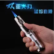 honest百誠 防風打火機 小型焊槍 破盤價防風打火機 百誠小型直衝金屬瓦斯 雪茄打火機戶外高溫噴火槍 造型打火機