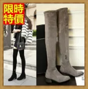 現貨+預購 過膝長靴女鞋子-時尚性感瘦腿低跟舒適真皮女靴子4色71ab39【獨家進口】【米蘭精品】