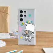 湯姆貓與傑利鼠矇眼遊戲防摔透明SAMSUNG手機殼
