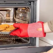 【KitchenAid】美國 止滑矽膠隔熱手套單支 椒紅 / 防燙手套 烘焙耐熱手套 矽膠手套 烘焙隔熱手套