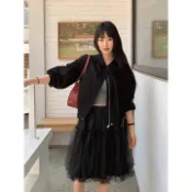 Codibook｜韓國 moaround 簡約風格束腰短版藍色飛行外套［預購］夾克 女裝