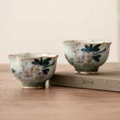 全球選品1館 生活百貨 手繪玉蘭花茶杯主人杯單杯陶瓷品茗杯功夫茶具家用泡茶花瓣杯