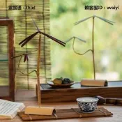 永動機擺件掬涵平衡竹蜻蜓茶道中式擺件懷舊工藝品茶室復古古風裝飾品禮物
