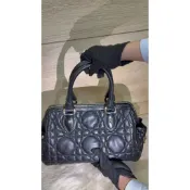 ✨ 閒置 出清 Dior 黛妃 手提包 經典 菱格 真皮 黑色 金扣 優雅 名媛風 LADY DIOR 氣質 精品 二手