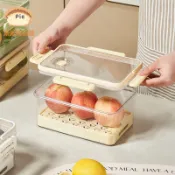 臺灣熱銷❄️【PET冰箱收納盒】水果蔬菜密封保鮮盒｜冷凍整理收納盒｜野餐必備防潮保鮮儲物盒🍎🍊