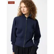 UNIQLO 美麗諾羊毛 雙拉鍊開襟衫