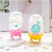 分享禮 日式迷你口笛糖 嗶嗶糖腳丫罐26顆入 -多款用途貼紙可挑