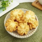 【食尚三味】手作濃醇原味曲奇餅 360g 奶油曲奇 手工餅乾 德式甜點 下午茶點心 送禮餅乾 網購甜點 (古早味)