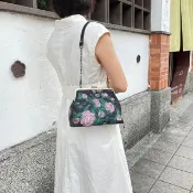 雍容搖曳 提花口金包/宴會包/手挽包/肩背包/隨身包