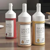250/350/450ml 醬料擠壓瓶 醬汁儲藏瓶 擠醬瓶 油醋糖漿芥末番茄醬瓶 帶蓋儲存容器  防漏儲存瓶子