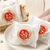 (店+)壽麵 平安麵 神明壽麵 素食可 - 壽字 聖誕千秋 萬壽無疆 香火鼎盛 貼紙可選 關廟麵  g4336
