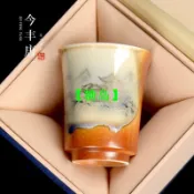 仿古柴燒原礦茶盞 主人杯 聞香杯 鈴鐺杯 陶瓷 禮盒裝