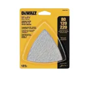 (店+)【DEWALT 得偉】磨切機配件除漆、木材拋光用砂紙綜合包12片裝 無孔