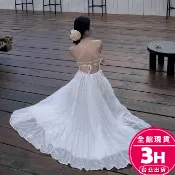 【梨卡】隔日到貨 女裝 洋裝 長裙 禮服 顯瘦長裙 度假洋裝 露背吊帶 夏天長裙 純欲風洋裝 C66589【現貨24H】