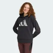 adidas 愛迪達 長袖上衣 女 帽T 刷毛 亞規 W HOL MET HD 黑 JV8526 (S3211)
