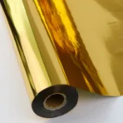 😍印燙金紙熱轉印錦旗絨布布料壓燙金箔紙PU皮革金屬紙張電化鋁-心購優選百貨